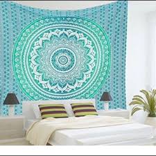 1024 x 1024 jpeg 390 кб. Wall Decor Green And Blue Tapestry Poshmark