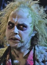 The oscar nominee tells people beetlejuice! Michael Keaton As Beetlejuice Beetlejuice Halloween Costume Beetlejuice Movie Beetlejuice Halloween