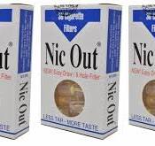 3 PACKS NIC-OUT Cigarette Filters TOTAL 90 tips Cut the Tar ...