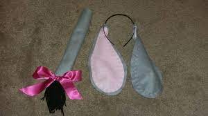 Eeyore Ears And Tail Fancy Dress Costume Homemade World Book Day Sewing Disney Costumes Diy Homemade Halloween Costumes Teacher Halloween Costumes Group