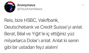 Dünyaca ünlü hacker grubu anonymous, erdoğan'a bir mesaj gönderdi. Darkweb Haber On Twitter Dunyaca Unlu Hacker Grubu Anonymous Tan Cumhurbaskani Erdogan A