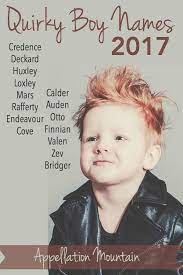 Quirky Boy Names 2017 Auden Loxley Mars Appellation Mountain Baby Names Boy Names Cute Baby Names