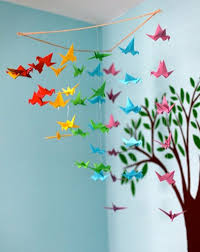20 Origami Decor Ideas For A Kids Room Kidsomania Origami Mobile Kids Rooms Diy Kid Room Decor