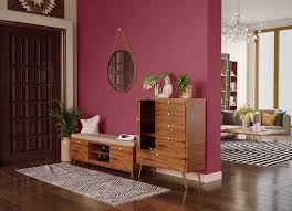 This combination on your interior walls will create a relaxed and peaceful ambience. Try Berry Brunch House Paint Colour Shades For Walls Asian Paints