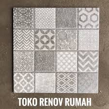 Jual Keramik Lantai 40x40 Kasar Keramik Lantai Kamar Mandi Keramik Teras Keramik Motif Keraton Batik Indonesia Shopee Indonesia
