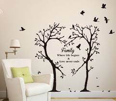 Family Love Heart Tree Wall Art Sticker Wall Decal Tree Sticker High Quality Ebay Family Tree Wall Art Family Tree Wall Family Tree Wall Decal