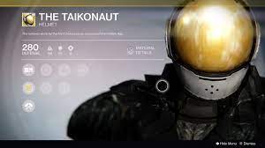 Rarity a single taikonaut helmet can be seen in the cryptarch vaults during the mission zero hour in destiny 2. Xur S Location For Oct 30 31 And What He S Selling