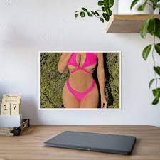 Mikayla Demaiter pink Bikini POSTER photograph picture print bikini onlyfans  | eBay