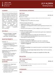 free marketing associate resume sample