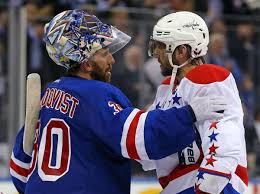 We've gotten used to seeing henrik lundqvist suit up for the new york rangers over the years, but he's going to swap out rangers blue for the navy hues of . Rangers Henrik Lundqvist Capitals Alex Ovechkin Frequently Get In Each Other S Way Of Winning Stanley Cup New York Daily News