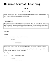 8 Teaching Fresher Resume Templates Pdf Doc Free Premium Templates
