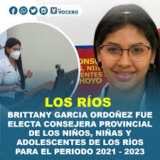 LOSRÍOS// BRITTANY GARCIA ORDOÑEZ FUE ELECTA CONSEJERA PROVINCIAL DE LOS  NIÑOS, NIÑAS Y ADOLESCENTES DE #LOSRÍOS PARA EL PERIODO 2021