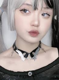 Black Far Angel Cross Choker