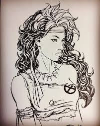 X Men Commission I Did Recently Savage Rogue Was A Classic Look Back In The 90s Hair Is Always Fun To Draw Rogue Xmen Commis Drawings Park Art Comic Art