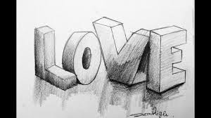 Step by step 3d pencil drawings. 3d Love Drawing Tutorial Step By Step Pencil Drawing Youtube