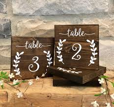 Set Of 10 Wedding Table Number Signs Table Number Signs Wedding Decor Wedding Table Number Signs Wedding Table Numbers Wedding Table