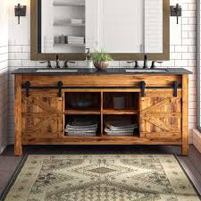 See more ideas about bathroom barn door, math charts, math classroom. Millwood Pines Estancia Barn Door 72 Double Bathroom Vanity Set Reviews