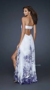 White prom dress with purple flowers. 83 Red White And Blue Prom Dresses Ideas Prom Dresses Dresses Prom Dresses Blue