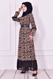 Kemerli Elbise Leopar Moda Stilleri Elbise Giyim
