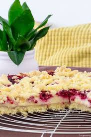 Streuselkuchen Mit Himbeeren Und Pudding Streusel Kuchen Streuselkuchen Streuselkuchen Mit Pudding