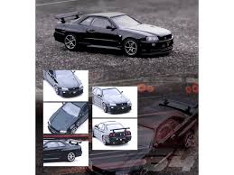 Nissan Skyline GT-R (R34) V-SPEC II RHD (Right Hand Drive) Black 164  Diecast Model Car by Inno Models