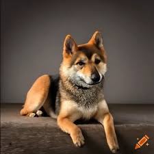 German shepherd and shiba inu top mix