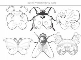Welcome back the warm weather with these spring coloring sheets. Insects Printable Coloring Masks Insect Holidaypartystar