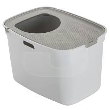 Moderna Top Cat Usten Girisli Kedi Tuvalet Kabi Gri 59 Cm