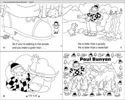Paul Bunyan Scholastic Printables Paul Bunyan Mini Books Fairy Tale Crafts