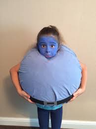 Dressed Up As Blueberry From Charlie And The Chocolate Factory Roald Dahl World Book Day Idea Photos