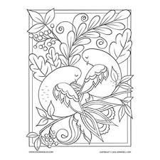 You will need to click the back button on your browser to return to this page after viewing the photos. Two Turtle Doves Coloring Page