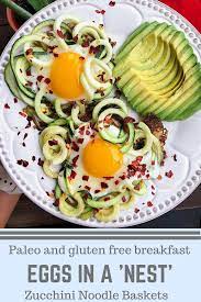 Zucchini Noodle Egg Baskets Choosing Balance Recipe Healthy Paleo Breakfast Paleo Breakfast Easy Healthy Breakfast