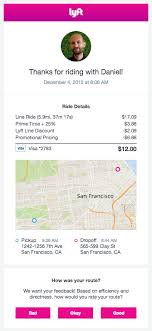 Lyft Ride Receipt Email Email Layout Email Design Digital Design