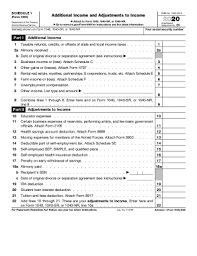 Individual income tax return) is an irs tax form used for personal federal income tax returns filed by united states residents. 2020 Form Irs 1040 Schedule 1 Fill Online Printable Fillable Blank Pdffiller