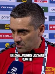 Coach Lazarov analyzed the game. 🇲🇰🧠, Listen to him in his native  language in the comments ⬇️, #ehfeuro2026 #puregreatness #handball
