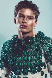 THE BRUNETTES: Jewel-Encrusted Menswear: Jordan Barrett Poses for Thor  Elias in the Organic Image Series