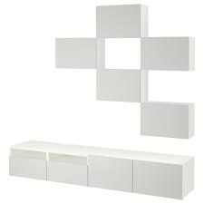 Besta Tv Mobel Kombination Weiss Lappviken Hellgrau Ikea Osterreich Tv Storage Ikea Wall Cabinet
