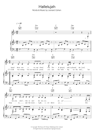 Lyrics to hallelujah by alexandra burke from the now, vol. Hallelujah Sheet Music Alexandra Burke Piano Vocal Guitar Right Hand Melody