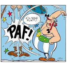 He is asterix' closest friend (they even have the same birthday) and works as a menhir delivery man. Tableau D Art Contemporain Paf Obelix De Uderzo Pour Une Decoration Design