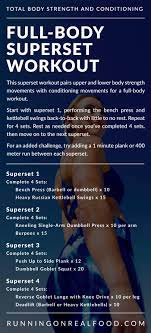 Whether you're someone who prefers an you can also input more robust data like food consumption and track the distance logged on your running. Full Body Superset Workout Running On Real Food Full Body Training Bodyweight Workout Fitness Body