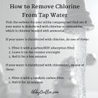 Testing for chlorine in drinking water