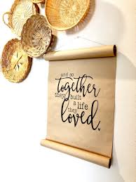 Custom Farmhouse Paper Scroll Paper Scroll Wall Decor Paper Etsy Paper Flower Wall Decor Flower Wall Decor Diy Christmas Wall Decor Diy