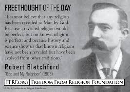 On this date in 1851, Robert Peel Glanville Blatchford was born in  Maidstone, England. Blatchford was raised by his actress mother after his  father's death. At age 20, he joined the army,