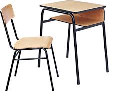 Buy ergonomic student table chair set. Single Student Table With Chair Set Almacs Steel Ltd