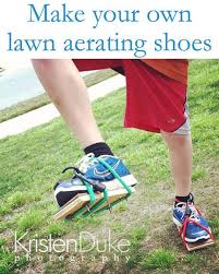 Both lawns are not big and it isn't worth to invest on anything fancy or expensive. Diy Homemade Lawn Aerating Shoes Capturing Joy With Kristen Duke Decor Object Your Daily Dose Of Best Home Decorating Ideas Interior Design Inspiration