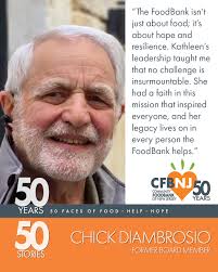 From personal hardship to heartfelt service, Chick DiAmbrosio's story is  one of resilience, purpose, and giving back. After experiencing food  insecurity himself, Chick dedicated decades to CFBNJ, helping to transform  buildings —
