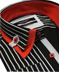 Mens Formal Casual Dress Shirts Black White Stripe Pure Cotton Slim Fit Mens Designer Shirts Formal Shirts For Men Mens Fashion Cat