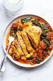 Tomato Spinach Chicken Skillet Low Carb Keto Spinach Stuffed Chicken Tomato Recipes Keto Recipes Dinner