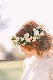 Jenny Sun Photography Flowers In Hair Flower Crown Wedding Wedding Hair Flowers