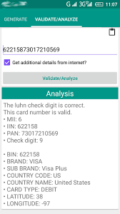 Instead of using a real credit card, you can use our 100% valid credit cards to safely test your websites & apps. Credit Card Generator Verifier For Android Apk Download